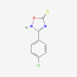 molecular formula C8H5ClN2OS B8508831 3-(p-Chlorophenyl)-5-mercapto-1,2,4-oxadiazole 