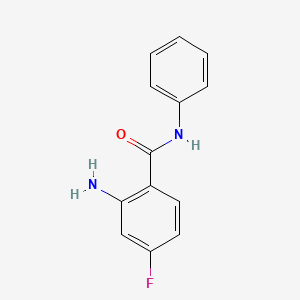 molecular formula C13H11FN2O B8508833 N1-phenyl-4-fluoroanthranilamide 