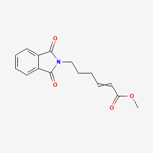 molecular formula C15H15NO4 B8508858 Methyl-6-phtalimidohex-2-enoate 