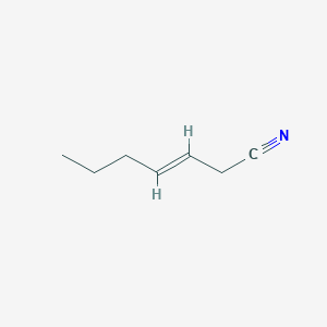 molecular formula C7H11N B8508859 3-Heptenenitrile CAS No. 100596-91-6