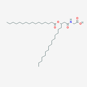 molecular formula C36H69NO5 B8508874 N-[3-(Hexadecanoyloxy)octadecanoyl]glycine CAS No. 83550-28-1