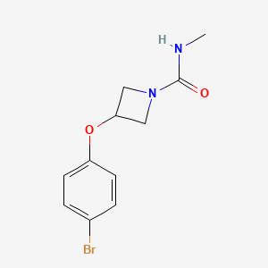 molecular formula C11H13BrN2O2 B8508879 3-(4-bromophenoxy)-N-methylazetidine-1-carboxamide 