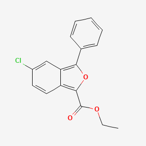 molecular formula C17H13ClO3 B8508912 Ethyl 5-chloro-3-phenyl-2-benzofuran-1-carboxylate CAS No. 61295-27-0
