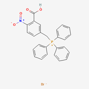 molecular formula C26H21BrNO4P B8508913 [(3-Carboxy-4-nitrophenyl)methyl](triphenyl)phosphanium bromide CAS No. 89541-18-4