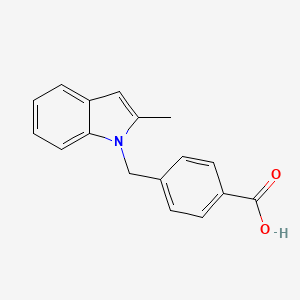 4-[(2-methyl-1H-indol-1-yl)methyl]benzoic Acid
