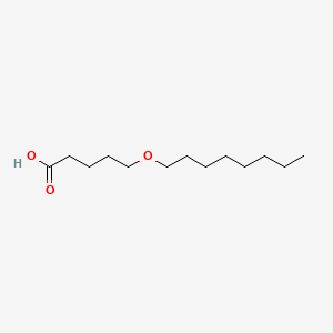 molecular formula C13H26O3 B8508985 Pentanoic acid, 5-(octyloxy)- CAS No. 119290-10-7