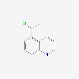 molecular formula C11H10ClN B8509023 5-(1-Chloro-ethyl)-quinoline 