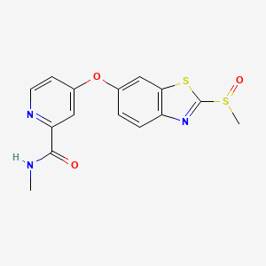 2-Pyridinecarboxamide, N-methyl-4-[[2-(methylsulfinyl)-6-benzothiazolyl]oxy]-