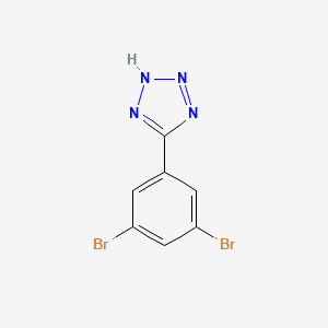 molecular formula C7H4Br2N4 B8509031 5-(3,5-Dibromophenyl)-1H-tetrazole 