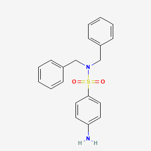 molecular formula C20H20N2O2S B8509046 4-amino-N,N-dibenzyl-benzenesulfonamide 
