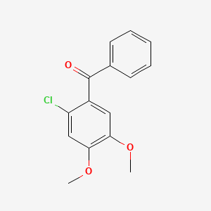 molecular formula C15H13ClO3 B8509064 (2-Chloro-4,5-dimethoxyphenyl)-phenylmethanone CAS No. 85525-23-1