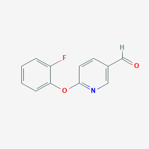 molecular formula C12H8FNO2 B8509077 6-(2-Fluoro-phenoxy)-pyridine-3-carbaldehyde 