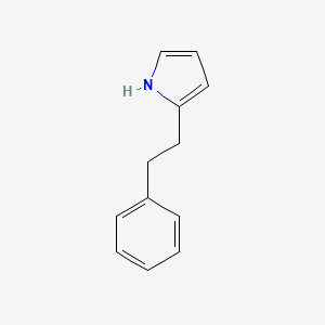 molecular formula C12H13N B8509093 2-phenethyl-1H-pyrrole 