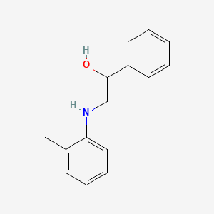 molecular formula C15H17NO B8509115 1-Phenyl-2-(2-methylanilino)ethanol 