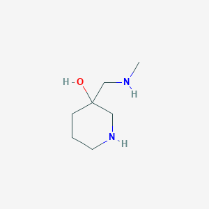 molecular formula C7H16N2O B8509123 3-Hydroxy-3-methylaminomethylpiperidine 