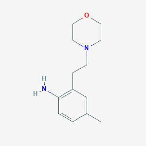 molecular formula C13H20N2O B8509151 4-Methyl-2-(2-morpholinoethyl)aniline 