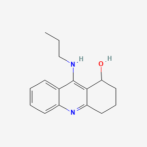 molecular formula C16H20N2O B8509163 1,2,3,4-Tetrahydro-9-(propylamino)-1-acridinol CAS No. 104675-34-5