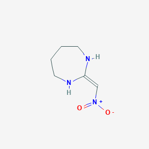 B8509172 1H-1,3-Diazepine, hexahydro-2-(nitromethylene)- CAS No. 56611-84-8