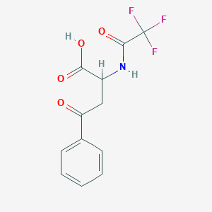 molecular formula C12H10F3NO4 B8509198 4-Oxo-4-phenyl-2-[(trifluoroacetyl)amino]butanoic acid 