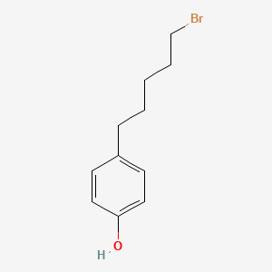 molecular formula C11H15BrO B8509242 5-Bromo-1-(4-hydroxy-phenyl)-pentane 