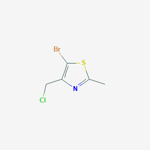 molecular formula C5H5BrClNS B8509270 5-Bromo-4-chloromethyl-2-methylthiazole 