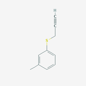 molecular formula C10H10S B8509278 3-Methyl-1-prop-2-ynylthiobenzene 