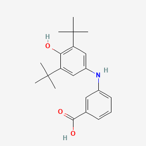 molecular formula C21H27NO3 B8509305 3-(3,5-DI-T-Butyl-4-hydroxyanilino)benzoic acid CAS No. 107738-17-0