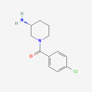 molecular formula C12H15ClN2O B8509318 (R)-1-(p-chlorobenzoyl)-3-amino piperidine 