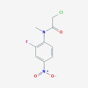 2-chloro-N-(2-fluoro-4-nitro-phenyl)-N-methyl-acetamide