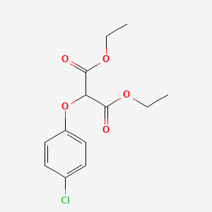molecular formula C13H15ClO5 B8509336 Diethyl 2-(4-chlorophenoxy)malonate 