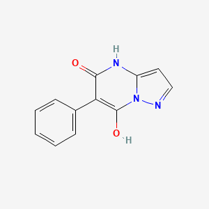 molecular formula C12H9N3O2 B8509365 6-Phenylpyrazolo[1,5-a]pyrimidine-5,7-diol 