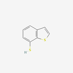 molecular formula C8H6S2 B8509386 1-Benzothiophene-7-thiol 