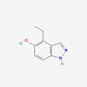 molecular formula C9H10N2O B8509395 4-ethyl-1H-indazol-5-ol 
