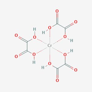 molecular formula C6CrK3O12 B085094 Tripotassium tris(oxalato)chromate(3-) CAS No. 14217-01-7
