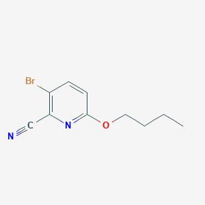 molecular formula C10H11BrN2O B8509403 3-Bromo-6-butoxypicolinonitrile CAS No. 1186637-44-4