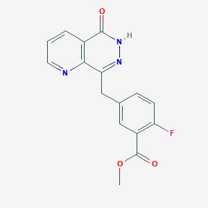 molecular formula C16H12FN3O3 B8509411 Methyl 2-Fluoro-5-[(5-oxo-5,6-dihydropyrido[2,3-d]pyridazin-8-yl)methyl]benzoate 