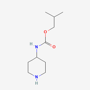 molecular formula C10H20N2O2 B8509551 Isobutyl piperidin-4-ylcarbamate 