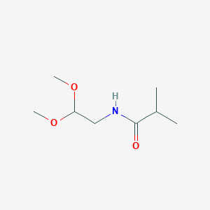 molecular formula C8H17NO3 B8509580 N-[2,2-Dimethoxyethyl]isobutyramide 