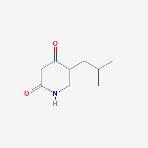 molecular formula C9H15NO2 B8509615 5-Isobutylpiperidine-2,4-dione 