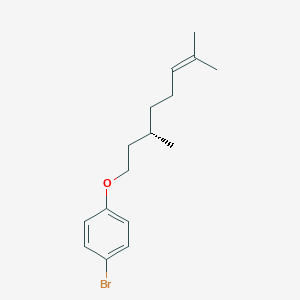 B8509657 1-Bromo-4-{[(3S)-3,7-dimethyloct-6-en-1-yl]oxy}benzene CAS No. 532983-81-6