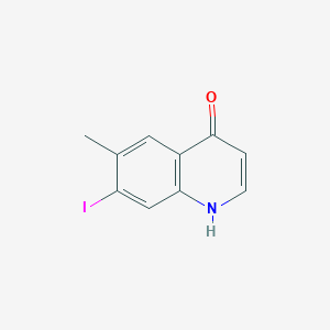 molecular formula C10H8INO B8509766 7-Iodo-6-methyl-1H-quinolin-4-one 