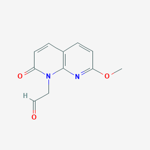 (7-methoxy-2-oxo-1,8-naphthyridin-1(2H)-yl)acetaldehyde