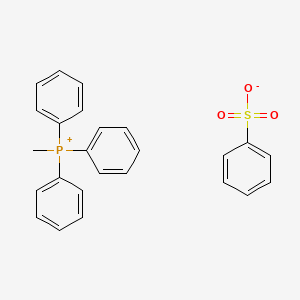 molecular formula C25H23O3PS B8509798 Methyltriphenylphosphonium benzenesulfonate CAS No. 95736-42-8