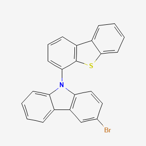 molecular formula C24H14BrNS B8509810 3-BroMo-9-dibenzothiophen-4-yl-9H-carbazole 
