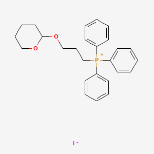 {3-[(Oxan-2-yl)oxy]propyl}(triphenyl)phosphanium iodide
