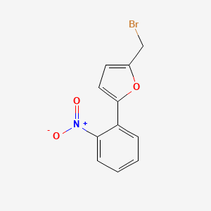 molecular formula C11H8BrNO3 B8509860 2-(Bromomethyl)-5-(2-nitrophenyl)furan 
