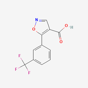 molecular formula C11H6F3NO3 B8509866 5-(3'-Trifluoromethylphenyl)-4-isoxazolecarboxylic acid 
