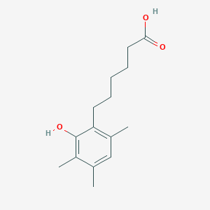 molecular formula C15H22O3 B8509911 6-(2-Hydroxy-3,4,6-trimethylphenyl)hexanoic acid CAS No. 58185-82-3
