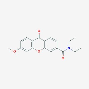 B8509922 N,N-Diethyl-6-methoxy-9-oxo-9H-xanthene-3-carboxamide CAS No. 825650-02-0