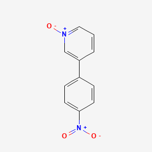 molecular formula C11H8N2O3 B8509961 3-(4-Nitrophenyl)pyridine-1-oxide 